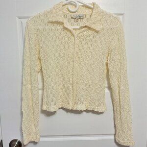 Vintage Elegant sheer top made in Canada